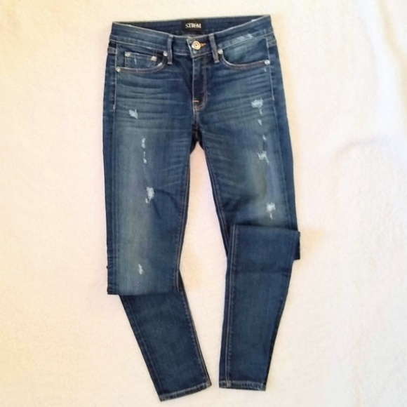NWOT Strom Distressed TIO Skinny Jeans Jaguar 26 - Picture 3 of 8